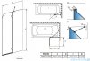 Radaway Torrenta PND II parawan nawannowy 100 prawy przejrzyste 12011202-101R
